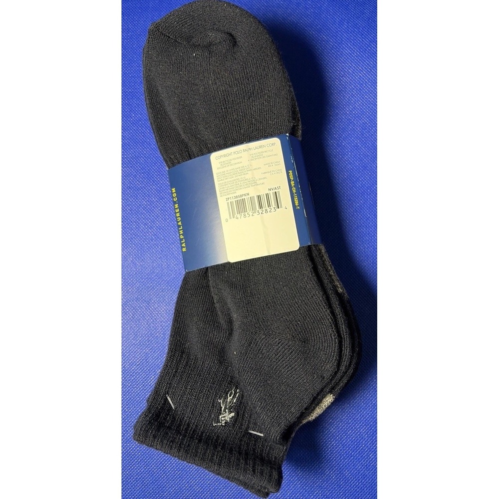 Polo Ralph Lauren Classic Sport Low Cut Ankle Socks Men's Size 6-12.5 Pack Of 4 - Picture 2 of 5